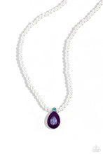 Load image into Gallery viewer, PEARL-demonium - Purple Necklace