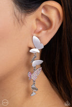 Load image into Gallery viewer, Flying Flashy - Pink Clip-On Earrings