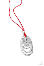 Load image into Gallery viewer, Hammered Hallmark - Red Necklace