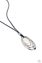 Load image into Gallery viewer, Hammered Hallmark - Blue Necklace