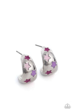 Load image into Gallery viewer, SCOUTING Stars - Pink Hoop Earrings