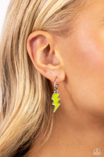 Load image into Gallery viewer, Lightning Limit - Green Hoop Earrings