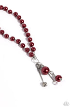 Load image into Gallery viewer, White Collar Welcome - Red Necklace