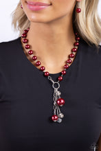 Load image into Gallery viewer, White Collar Welcome - Red Necklace