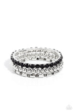 Load image into Gallery viewer, Monochromatic Maverick - Black Stretchy Bracelets