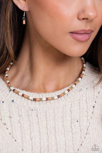 Natural Nonchalance - Brown Necklace