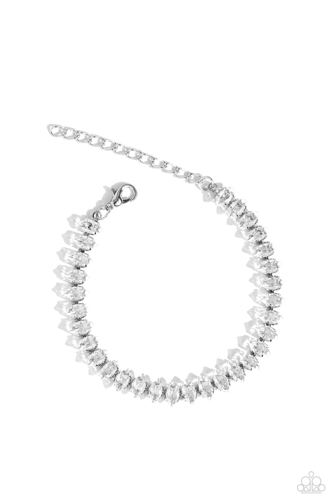 Marquise Masterpiece - White Bracelet