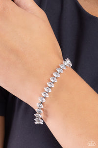 Marquise Masterpiece - White Bracelet