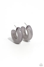 Load image into Gallery viewer, Acrylic Acclaim - Silver Hoop Earrings