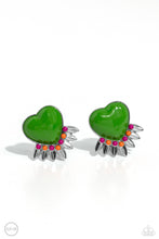 Load image into Gallery viewer, Spring Story - Green Clip-On Earrings