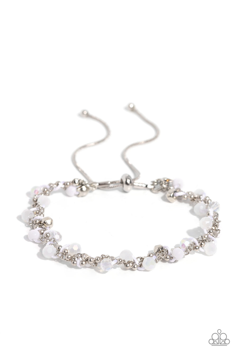 Show-Stopping Sass - White Bracelet