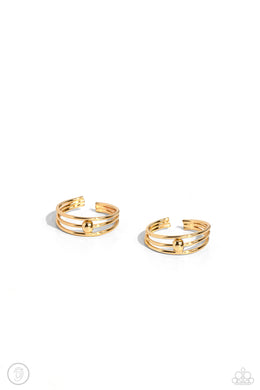 Stud Story - Gold Cuff Earrings