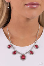 Load image into Gallery viewer, Teardrop Team - Red Necklace