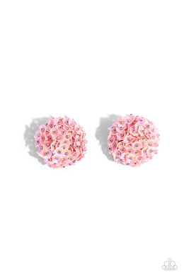 Corsage Character - Pink Post Earrings