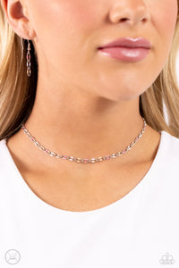 Admirable Accents - Pink Choker Necklace