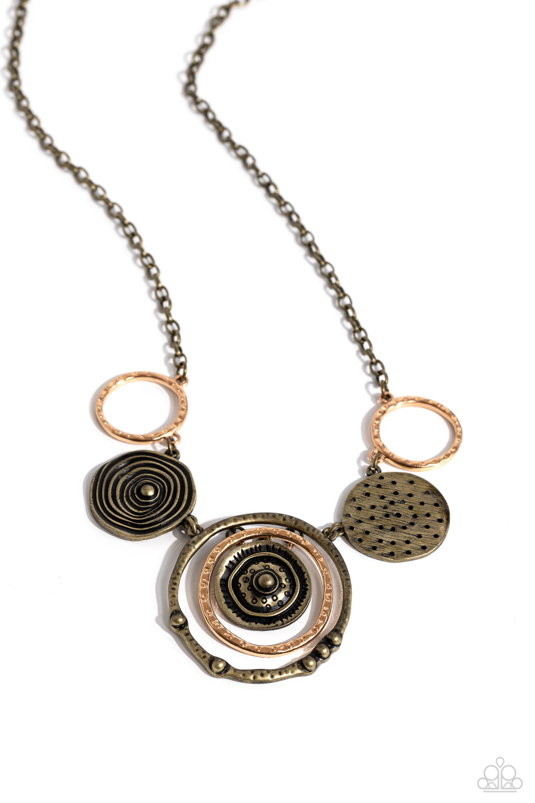 Mysterious Masterpiece - Brass Necklace