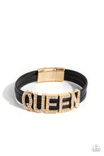 Load image into Gallery viewer, Queen of My Life - Gold Magnetic Closure Bracelet