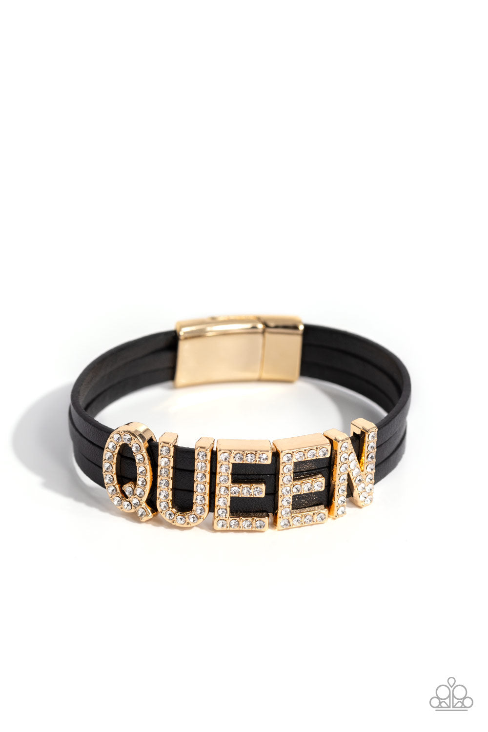 Queen of My Life - Gold Magnetic Closure Bracelet