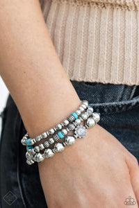 Garden Party Passion - Blue Bracelets