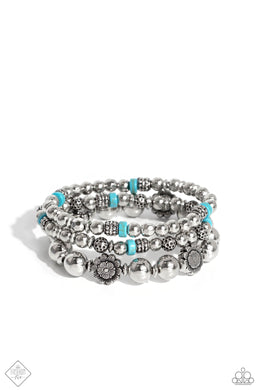 Garden Party Passion - Blue Bracelets