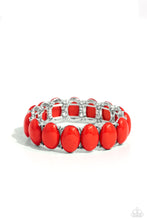 Load image into Gallery viewer, Starting OVAL - Red Stretchy Bracelet