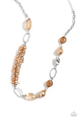 Easygoing Elegance - Brown Necklace