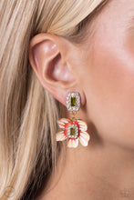 Load image into Gallery viewer, Colorful Clippings - Green Clip-On Earrings