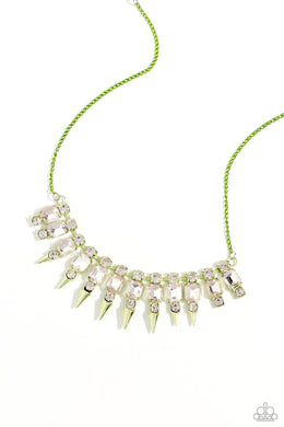 Punk Passion - Green Necklace