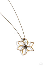 Load image into Gallery viewer, Flowering Fame - Brass Necklace