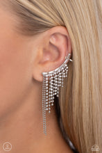 Load image into Gallery viewer, Tapered Tease - White Ear Crawler Earrings