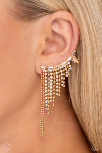 Tapered Tease - Gold Ear Crawler Earrings