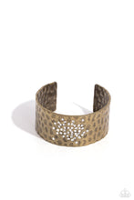 Load image into Gallery viewer, Speckled Sparkle - Brass Cuff Bracelet