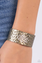 Load image into Gallery viewer, Speckled Sparkle - Brass Cuff Bracelet