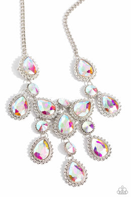 Dripping in Dazzle - Multicolor Necklace