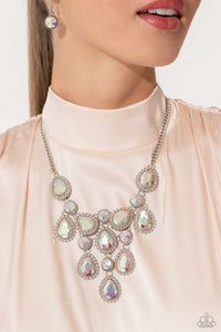 Dripping in Dazzle - Multicolor Necklace