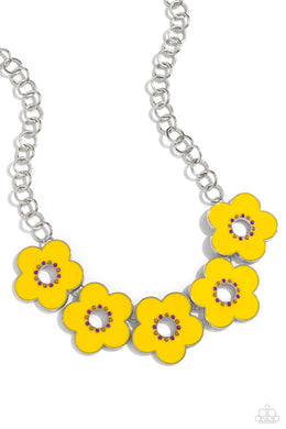 Cartoon Couture - Yellow Necklace