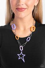 Load image into Gallery viewer, Stargazing Show - Purple Necklace