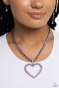 Flirting Fancy - Purple Necklace