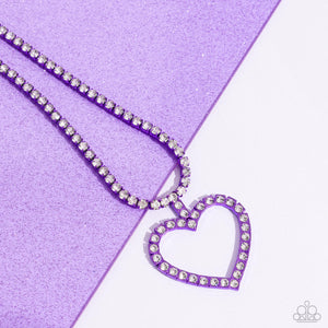 Flirting Fancy - Purple Necklace