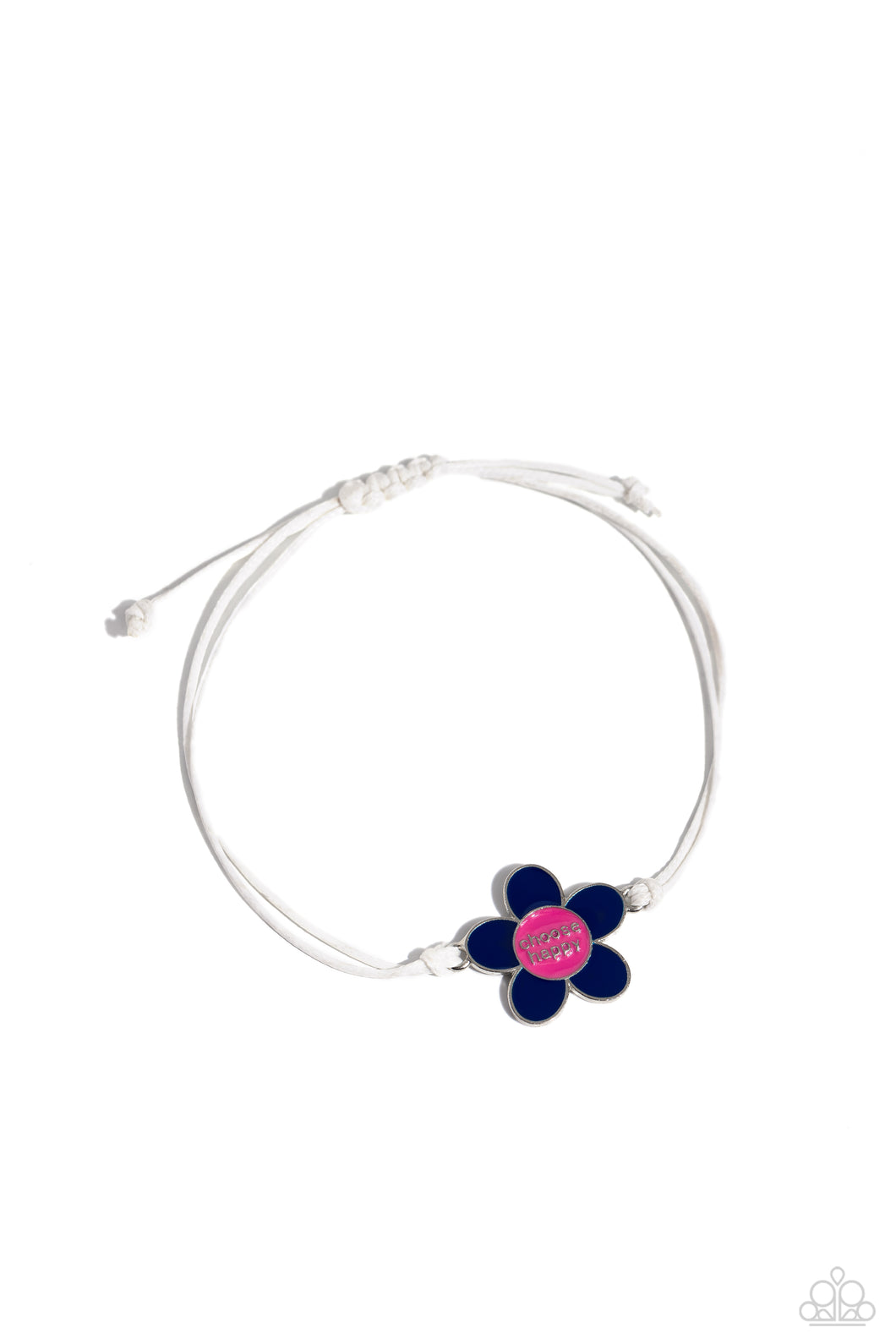 Choose Cheer - Blue Sliding Knot Bracelet