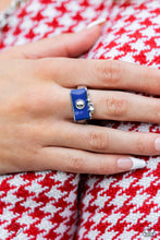 Load image into Gallery viewer, Tourist Timestamp - Blue Dainty Ring