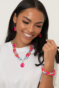 Speed SMILE - Pink Necklace