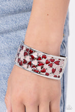 Load image into Gallery viewer, Penchant for Patterns - Red Hinged Bracelet