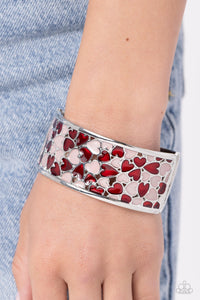 Penchant for Patterns - Red Hinged Bracelet