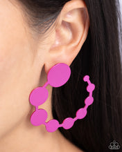 Load image into Gallery viewer, Have It Both PHASE - Pink Post Earrings