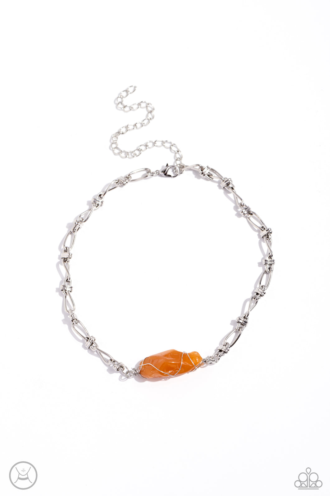 Cavern Class - Orange Choker Necklace