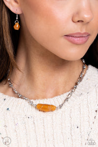 Cavern Class - Orange Choker Necklace