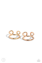 Load image into Gallery viewer, Metallic Moment - Gold Cuff Earrings