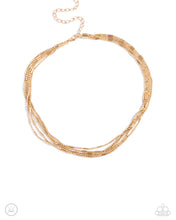 Load image into Gallery viewer, Monochromatic Marvel - Gold Choker Necklace