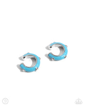 Load image into Gallery viewer, Coastal Color - Blue Cuff Earrings